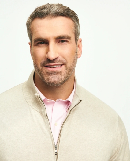 Big & Tall Supima® Cotton Half-Zip Sweater, image 2