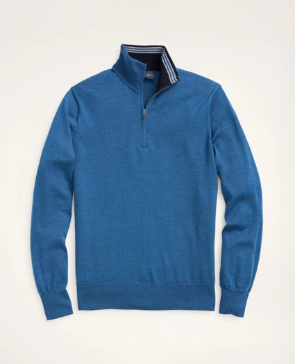 Big & Tall Merino Half-Zip Sweater, image 1