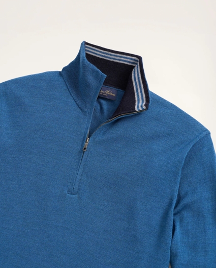 Big & Tall Merino Half-Zip Sweater, image 2