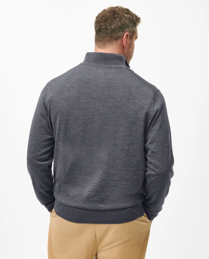 Big & Tall Ultimate Merino Wool Half-Zip Sweater, image 2