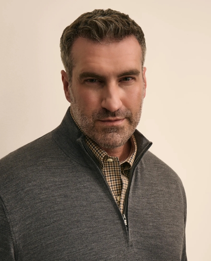 Big & Tall Ultimate Merino Wool Quarter-Zip Sweater, image 2