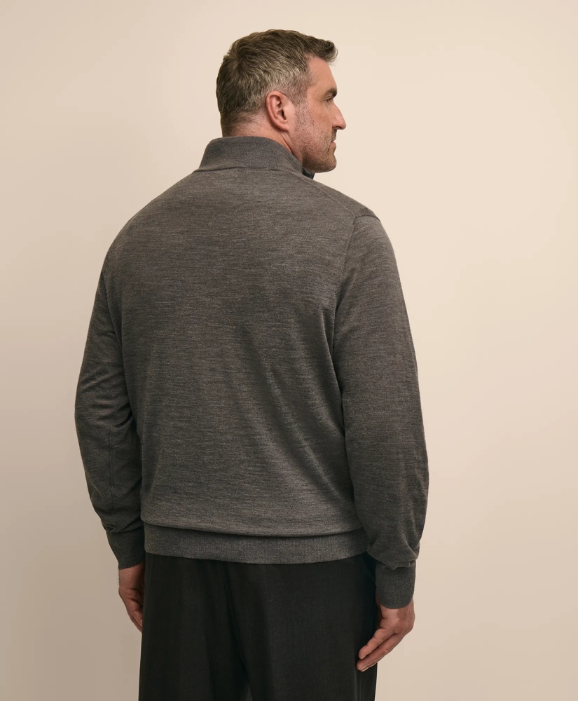 Big & Tall Ultimate Merino Wool Quarter-Zip Sweater, image 3