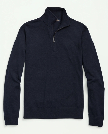 Big & Tall Ultimate Merino Wool Quarter-Zip Sweater, image 1