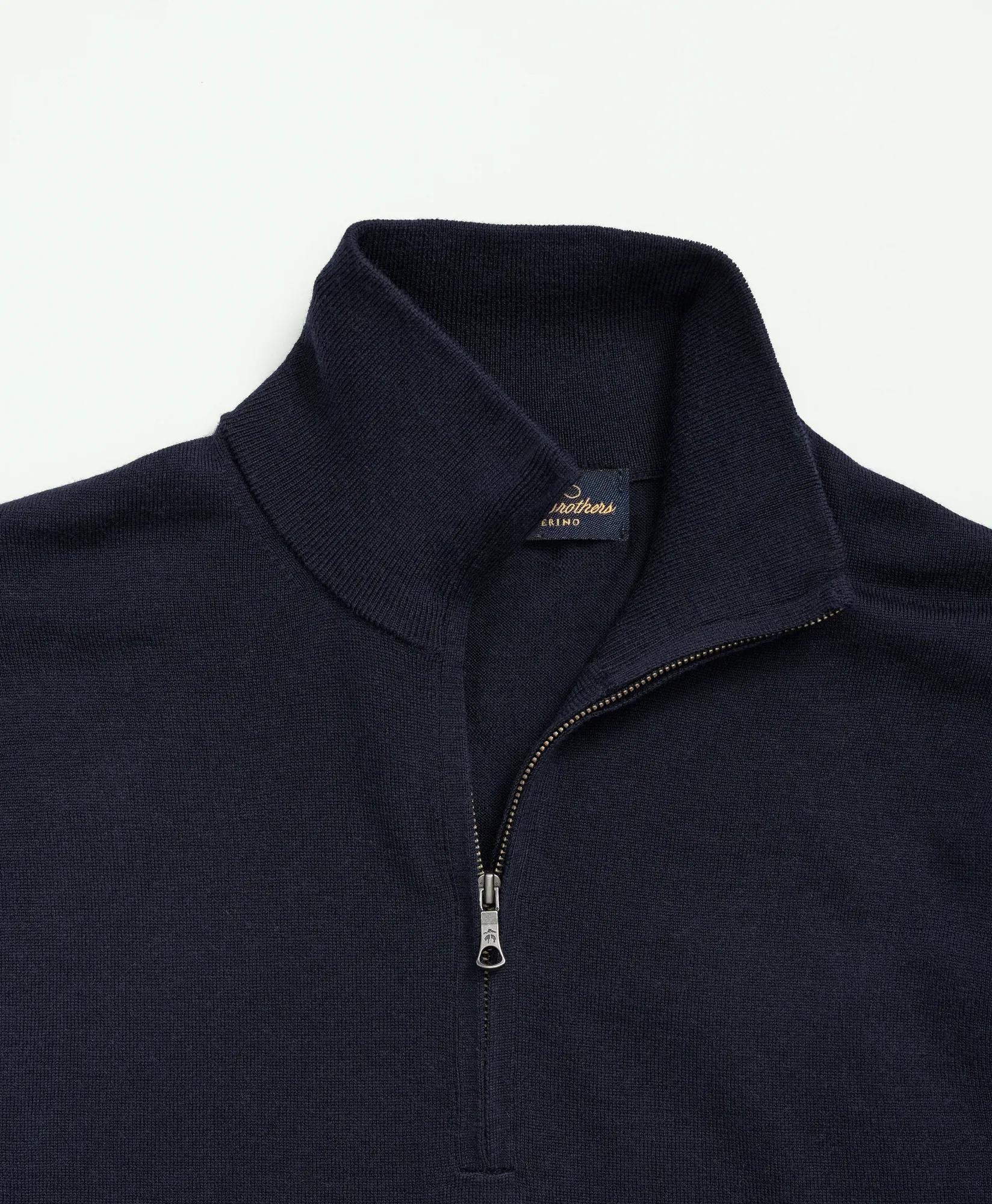 Big & Tall Ultimate Merino Wool Quarter-Zip Sweater, image 2