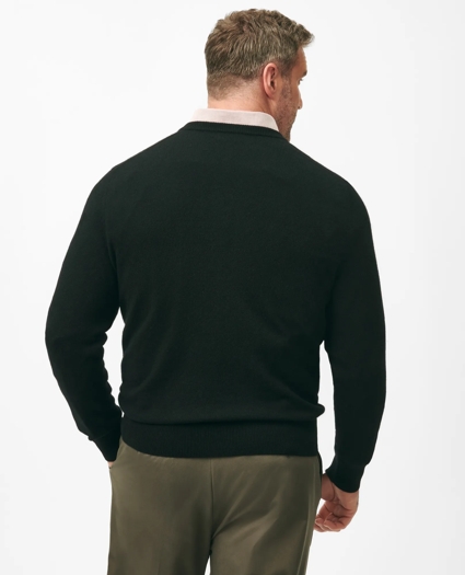 Big & Tall 3-Ply Cashmere V-Neck Sweater, image 2