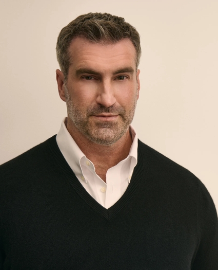 Big & Tall 3-Ply Cashmere V-Neck Sweater, image 2