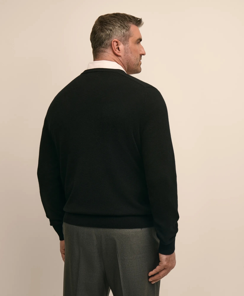 Big & Tall 3-Ply Cashmere V-Neck Sweater, image 3