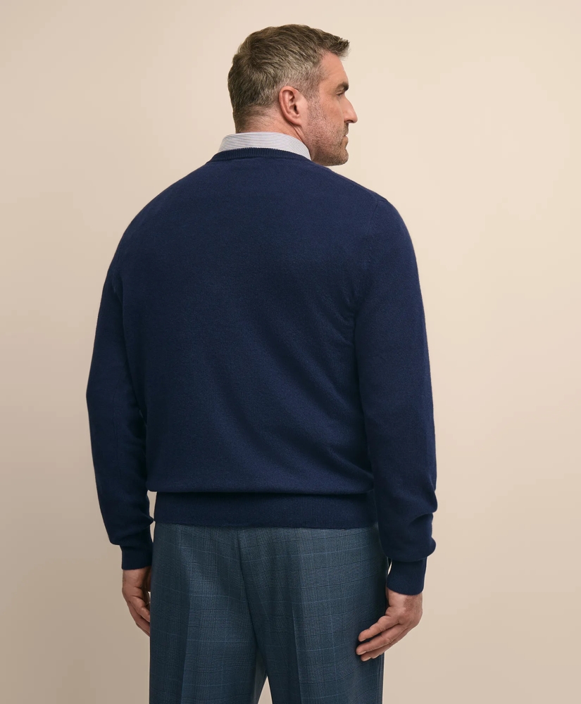 Big & Tall 3-Ply Cashmere V-Neck Sweater, image 3