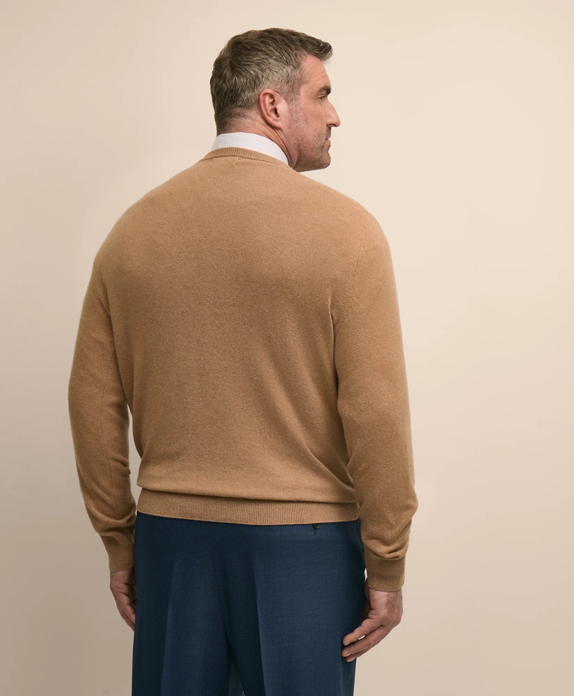 Big & Tall 3-Ply Cashmere V-Neck Sweater, image 3