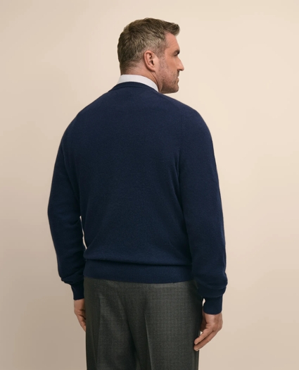 Big & Tall 3-Ply Cashmere Crewneck Sweater, image 3