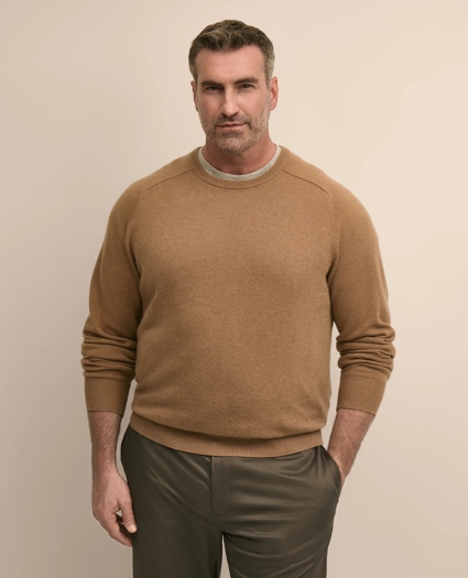 Big & Tall 3-Ply Cashmere Crewneck Sweater