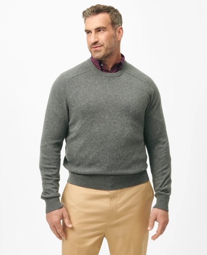 Big & Tall 3-Ply Cashmere Crewneck Sweater, image 1
