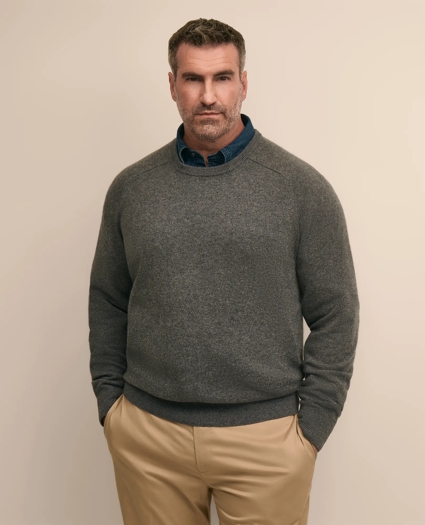 Big & Tall 3-Ply Cashmere Crewneck Sweater, image 1