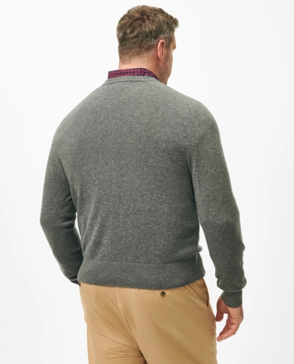 Big & Tall 3-Ply Cashmere Crewneck Sweater, image 2