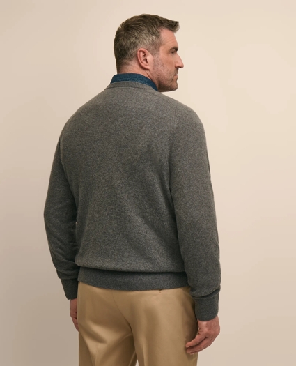 Big & Tall 3-Ply Cashmere Crewneck Sweater, image 3