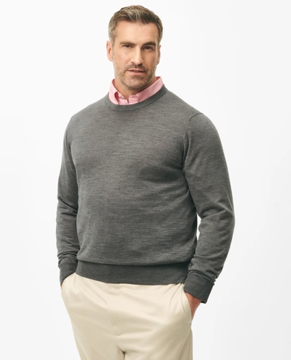 Big & Tall Ultimate Merino Wool Crewneck Sweater, image 1