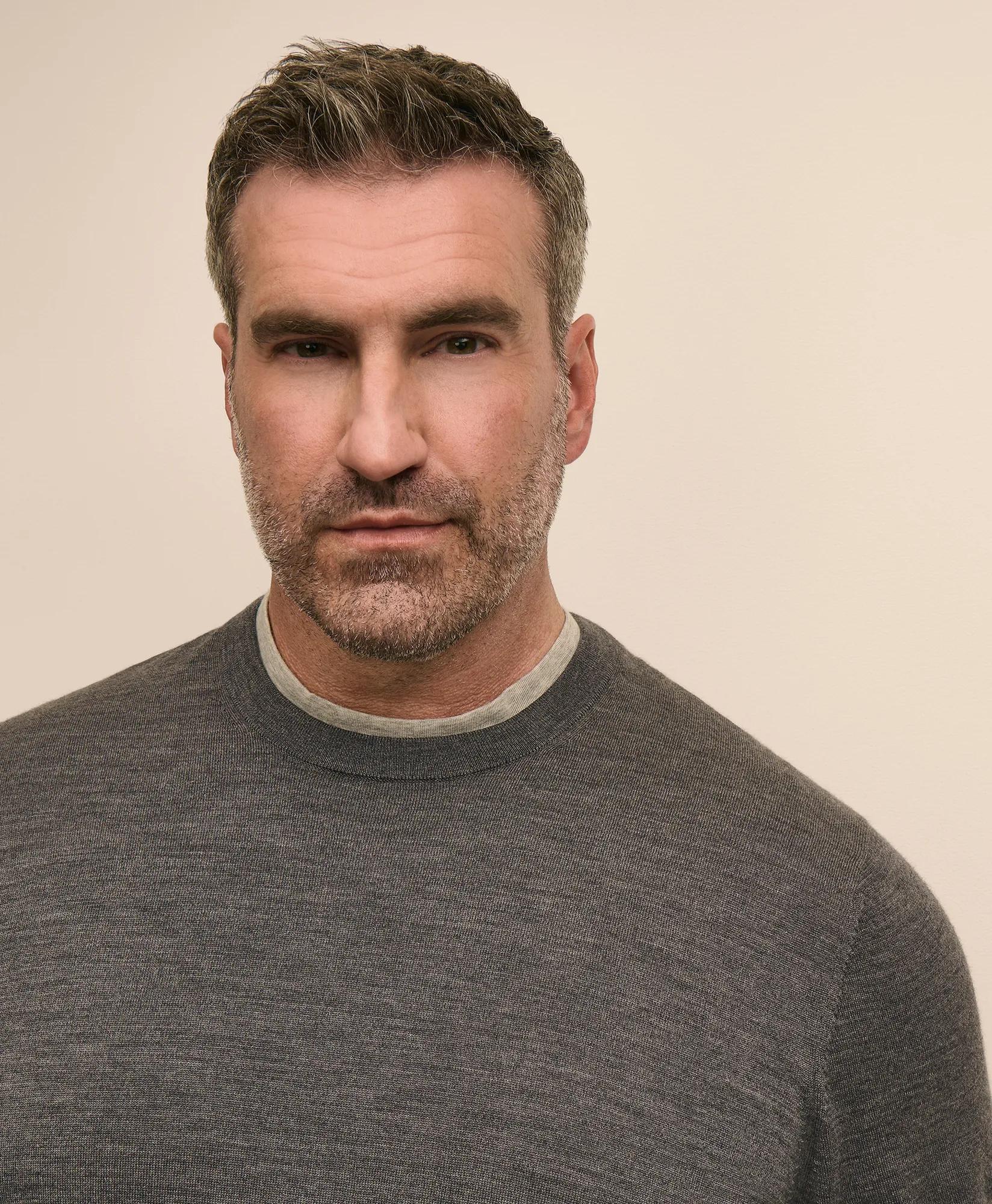 Big & Tall Ultimate Merino Wool Crewneck Sweater, image 2