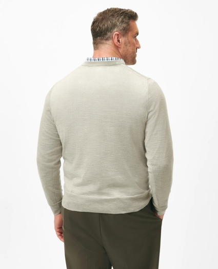 Big & Tall Ultimate Merino Wool Crewneck Sweater, image 2
