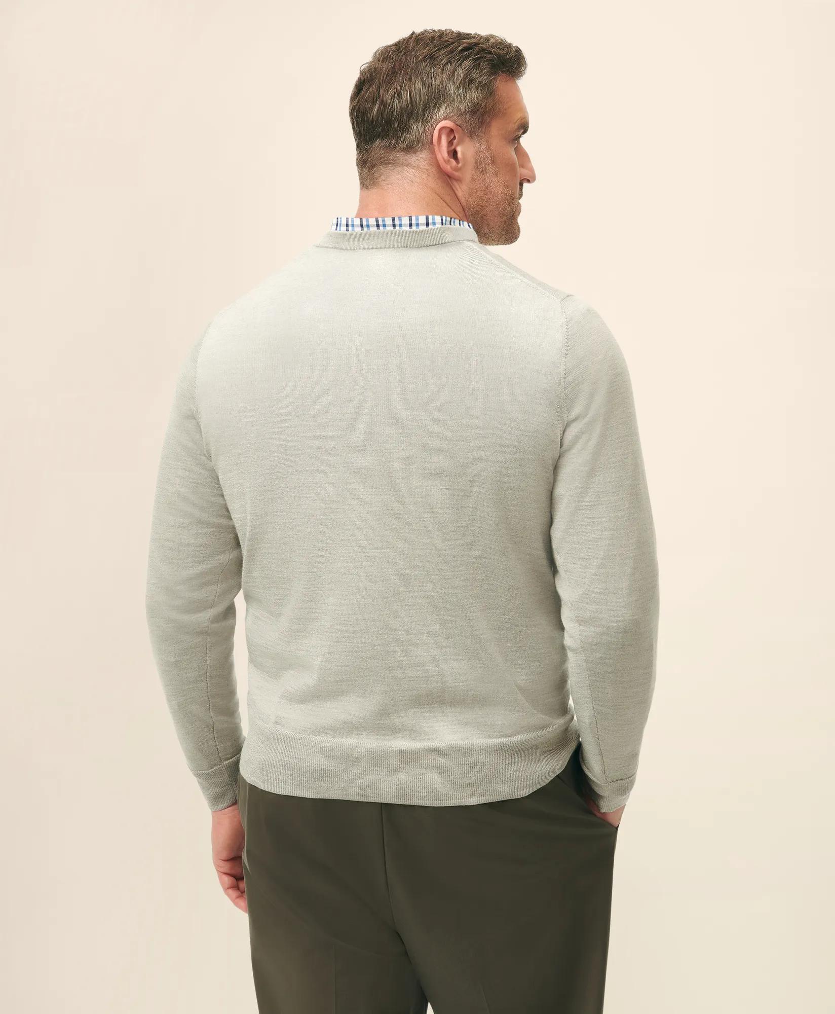 Big & Tall Ultimate Merino Wool Crewneck Sweater, image 2