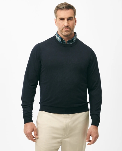 Big & Tall Ultimate Merino Wool Crewneck Sweater, image 1