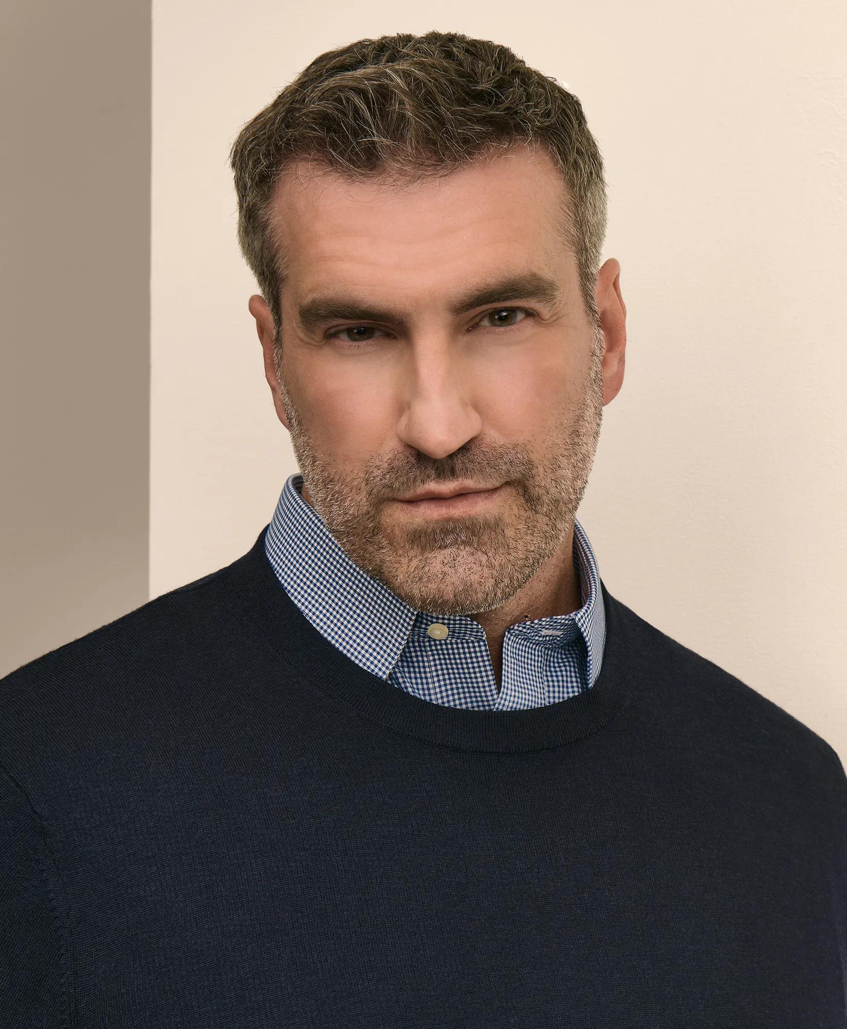 Big & Tall Ultimate Merino Wool Crewneck Sweater, image 2