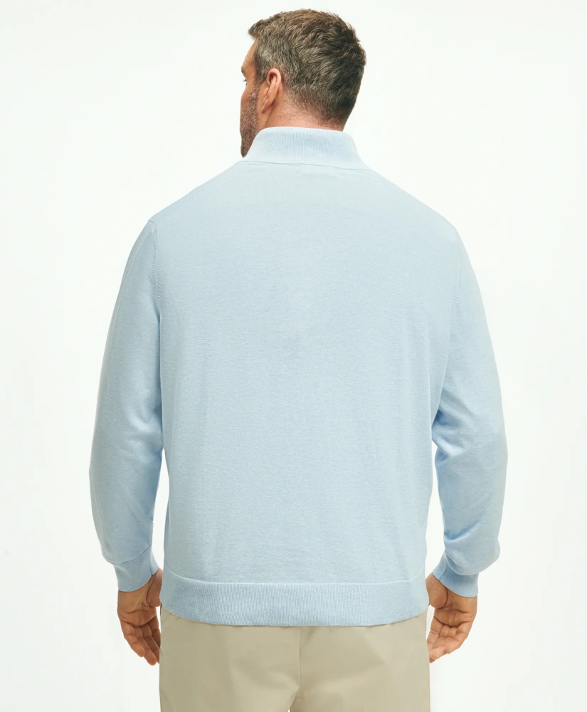 Big & Tall Supima® Cotton Half-Zip Sweater, image 3