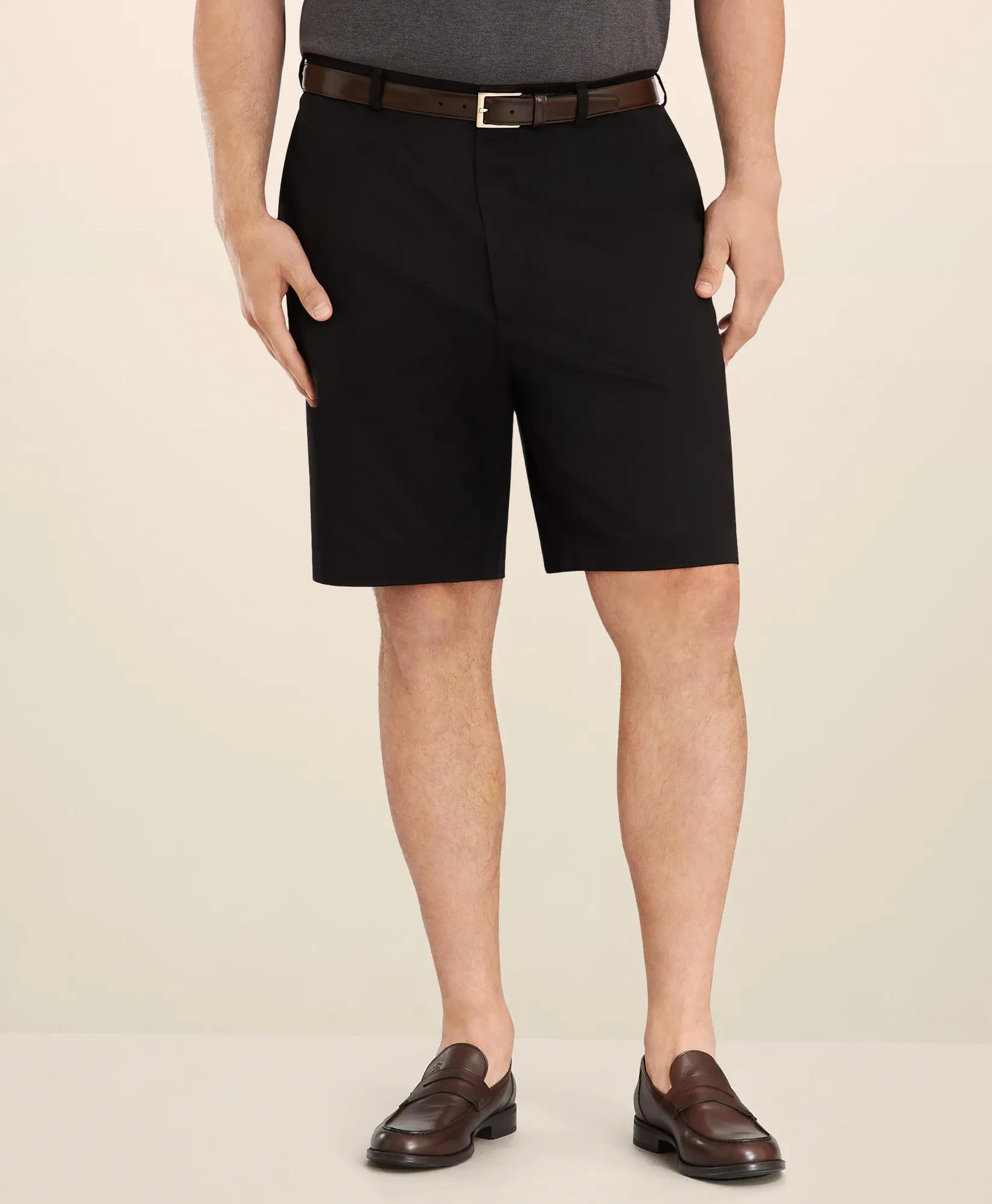 Big & Tall 10" Flat Front Stretch Advantage Chino® Shorts, image 1