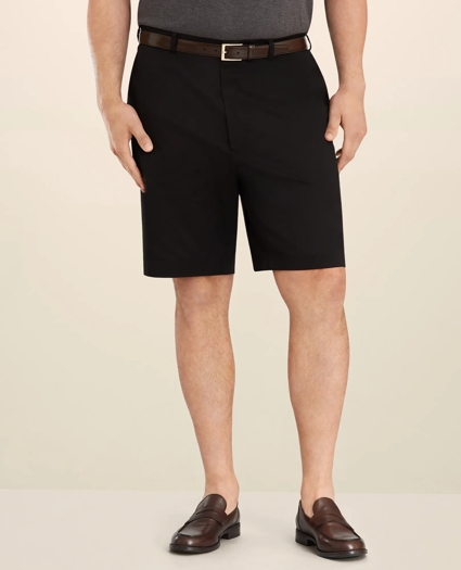 Big & Tall 10" Flat Front Stretch Advantage Chino® Shorts, image 1