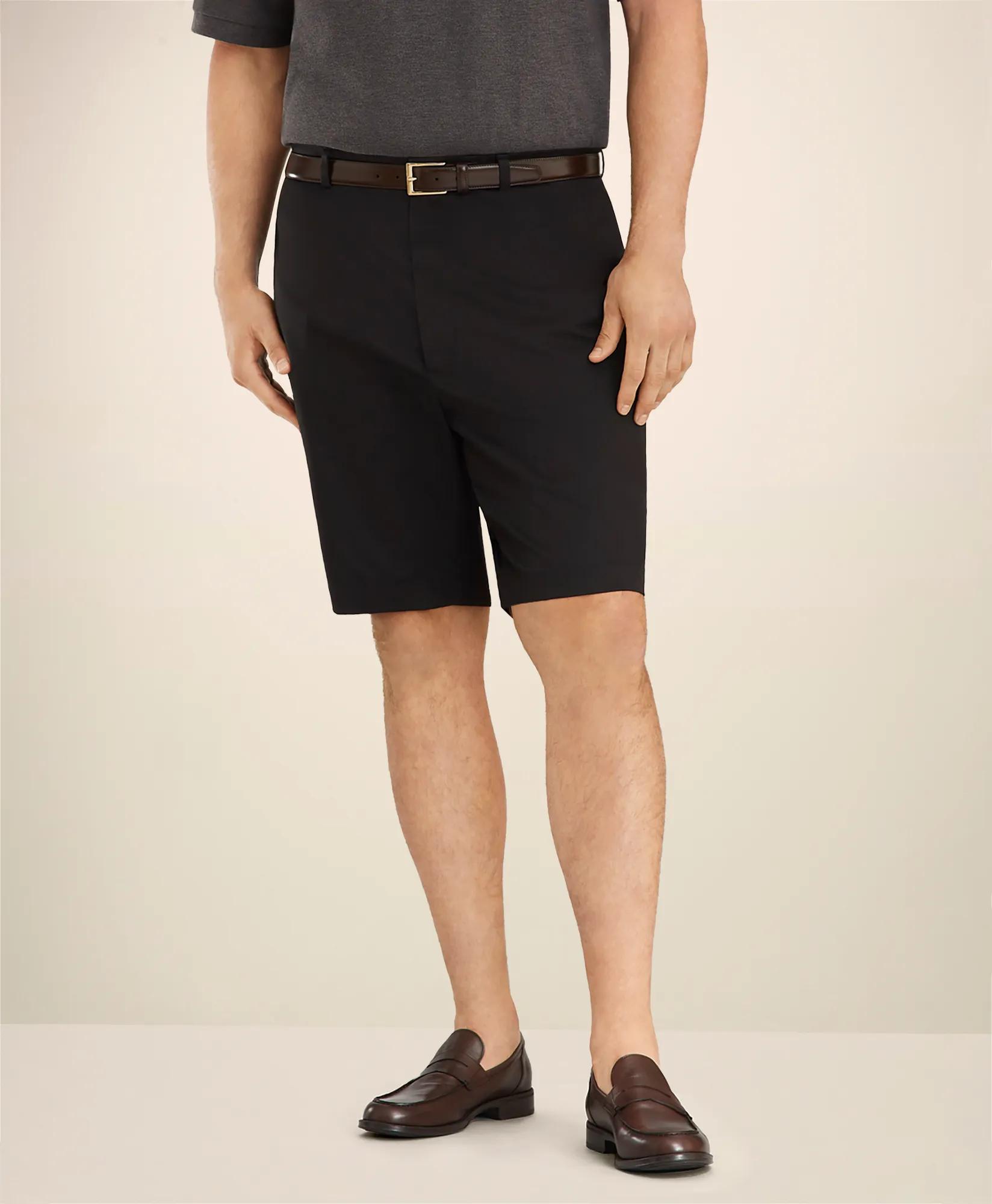 Big & Tall 10" Flat Front Stretch Advantage Chino® Shorts, image 2