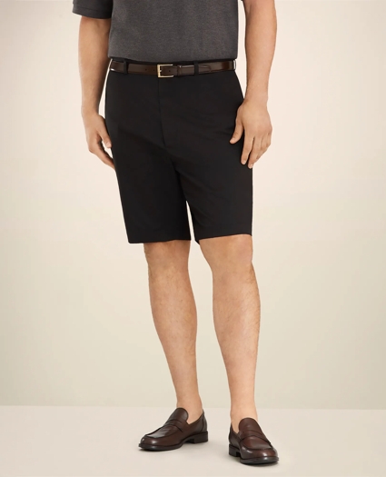 Big & Tall 10" Flat Front Stretch Advantage Chino® Shorts, image 2