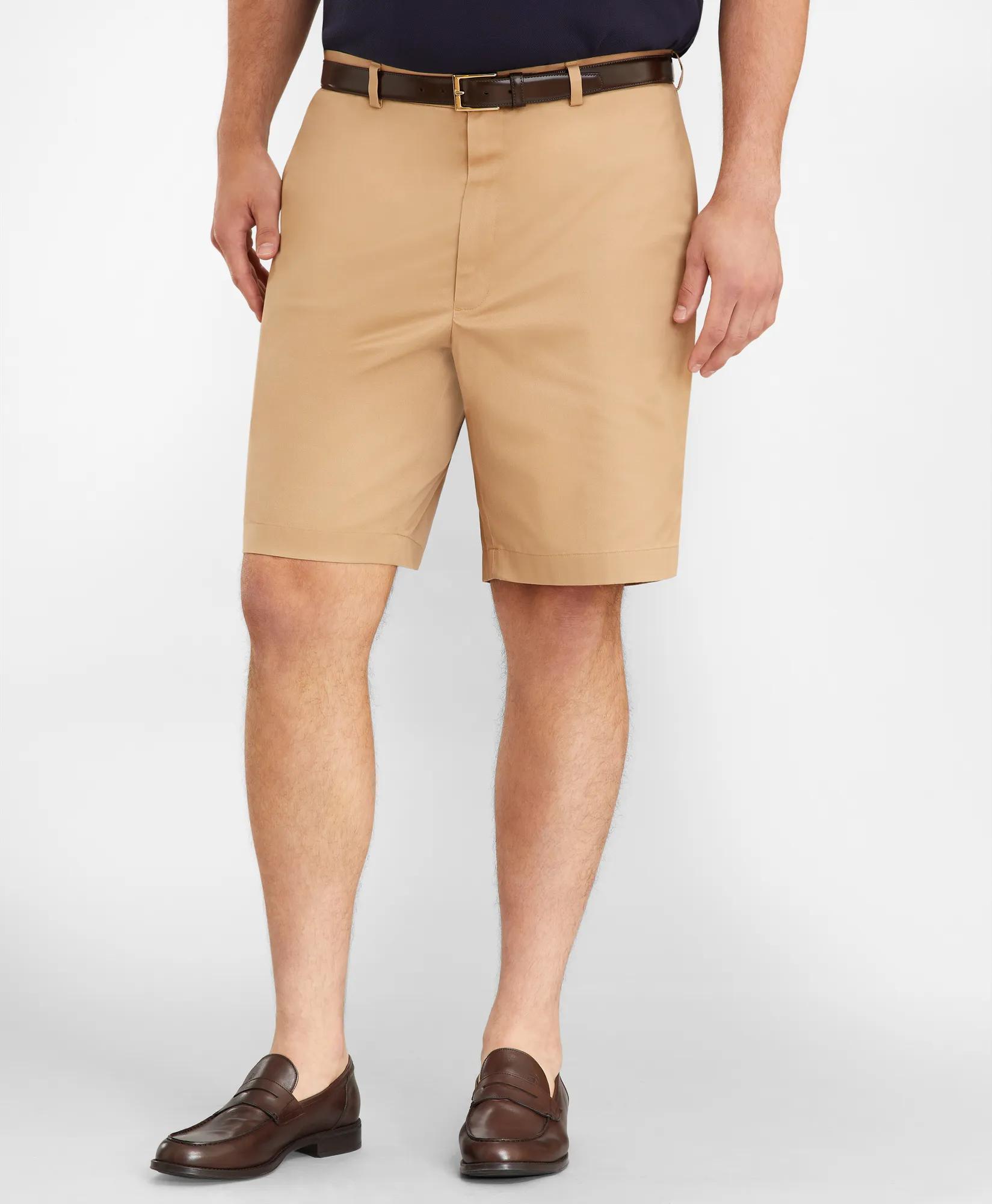 Big & Tall 10" Flat Front Stretch Advantage Chino® Shorts, image 1