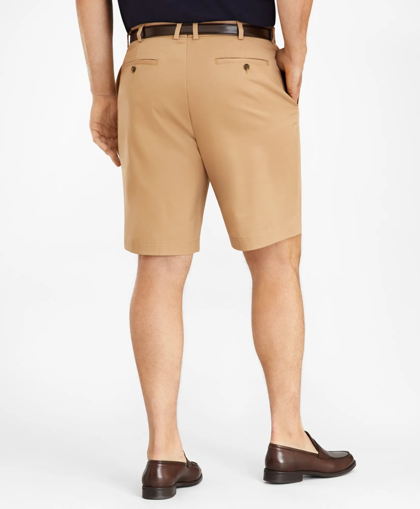Big & Tall 10" Flat Front Stretch Advantage Chino® Shorts, image 3