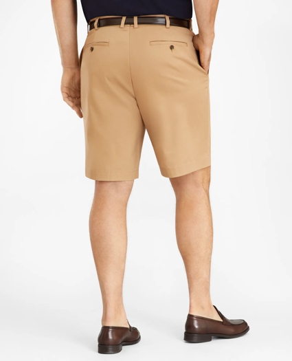 Big & Tall 10" Flat Front Stretch Advantage Chino® Shorts, image 3