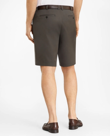 Big & Tall 10" Flat Front Stretch Advantage Chino® Shorts, image 3