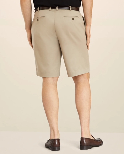 Big & Tall 10" Flat Front Stretch Advantage Chino® Shorts, image 3