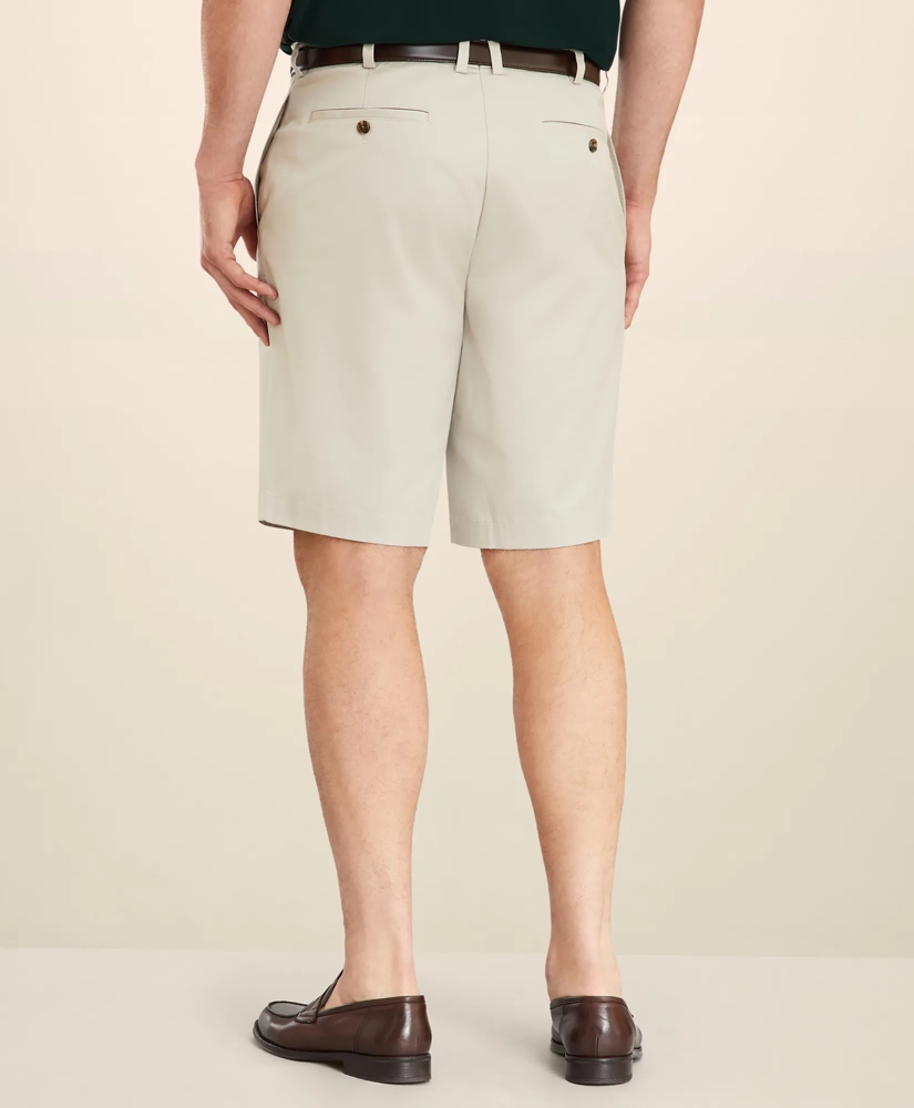 Big & Tall 10" Flat Front Stretch Advantage Chino® Shorts, image 3