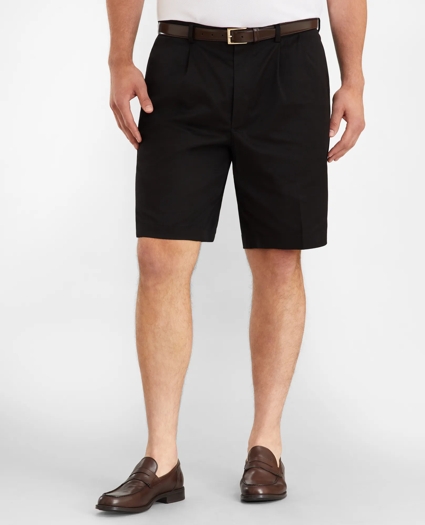 Big & Tall Pleat Front Stretch Advantage Chino® Shorts, image 1